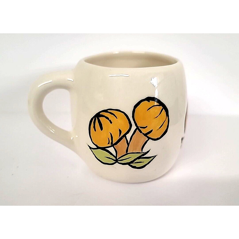 Vintage 1960s-70s Painted Mushroom Mug 3.25"H